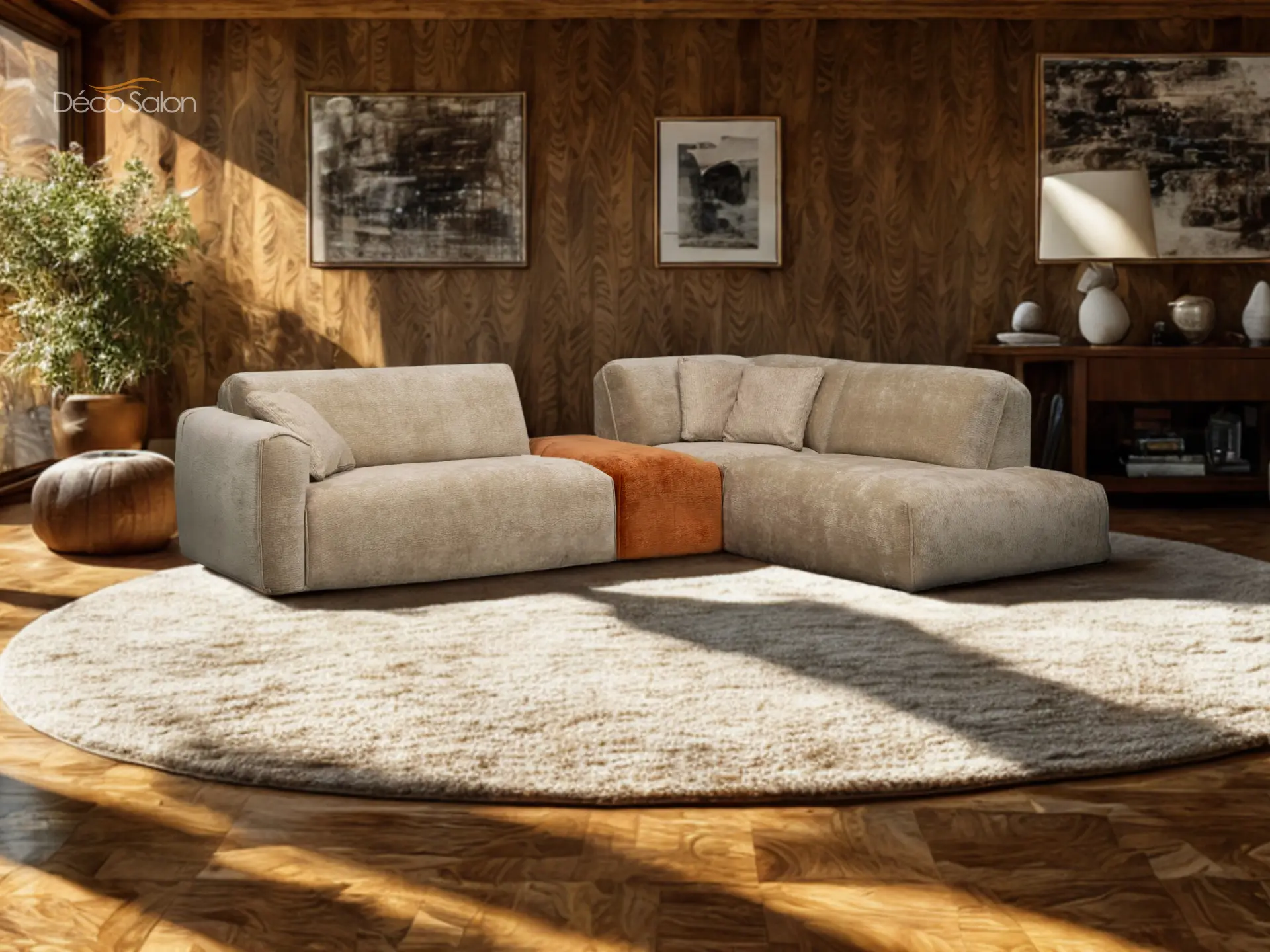 Salon-angle-en-tissu-contemporain-Alice Salon-angle-en-tissu-contemporain-Alice