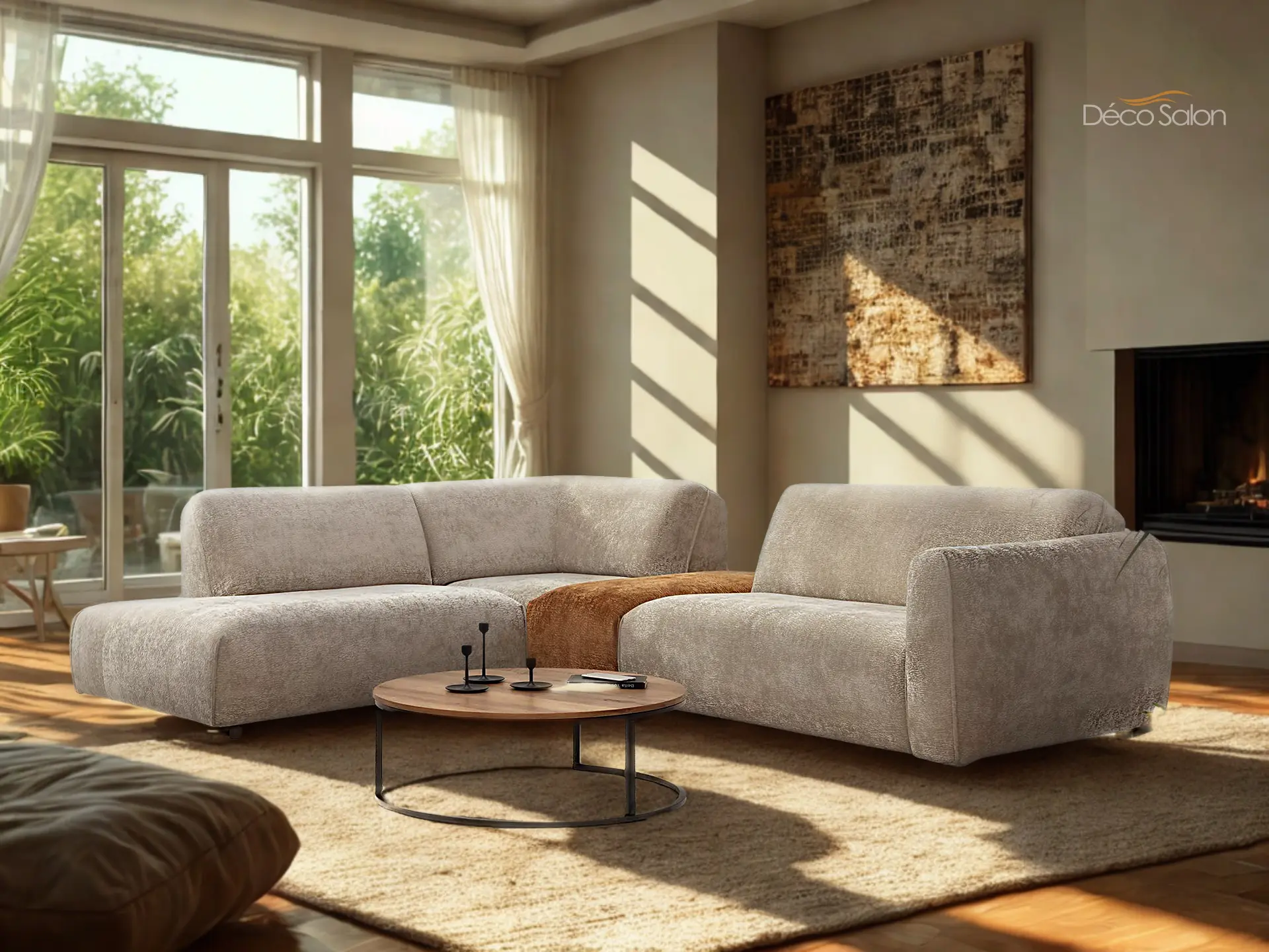 Salon-angle-en-tissu-contemporain-Alice Salon-angle-en-tissu-contemporain-Alice